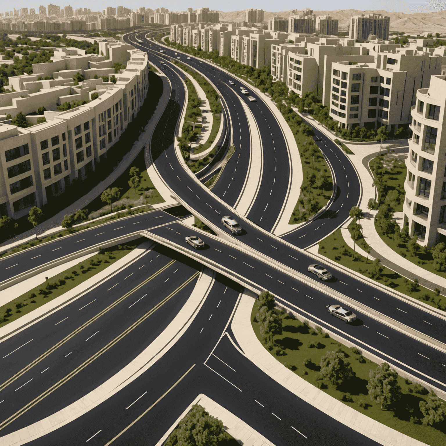 A luxurious road with exclusive features, representing the top-tier RTA plan
